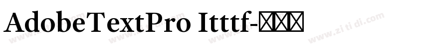 AdobeTextPro Itttf字体转换